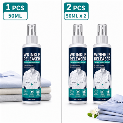 ⏰ LAST DAY: 49% OFF! 👔 Instant Wrinkle Releaser & Anti-Static Spray – No Iron Needed ✨