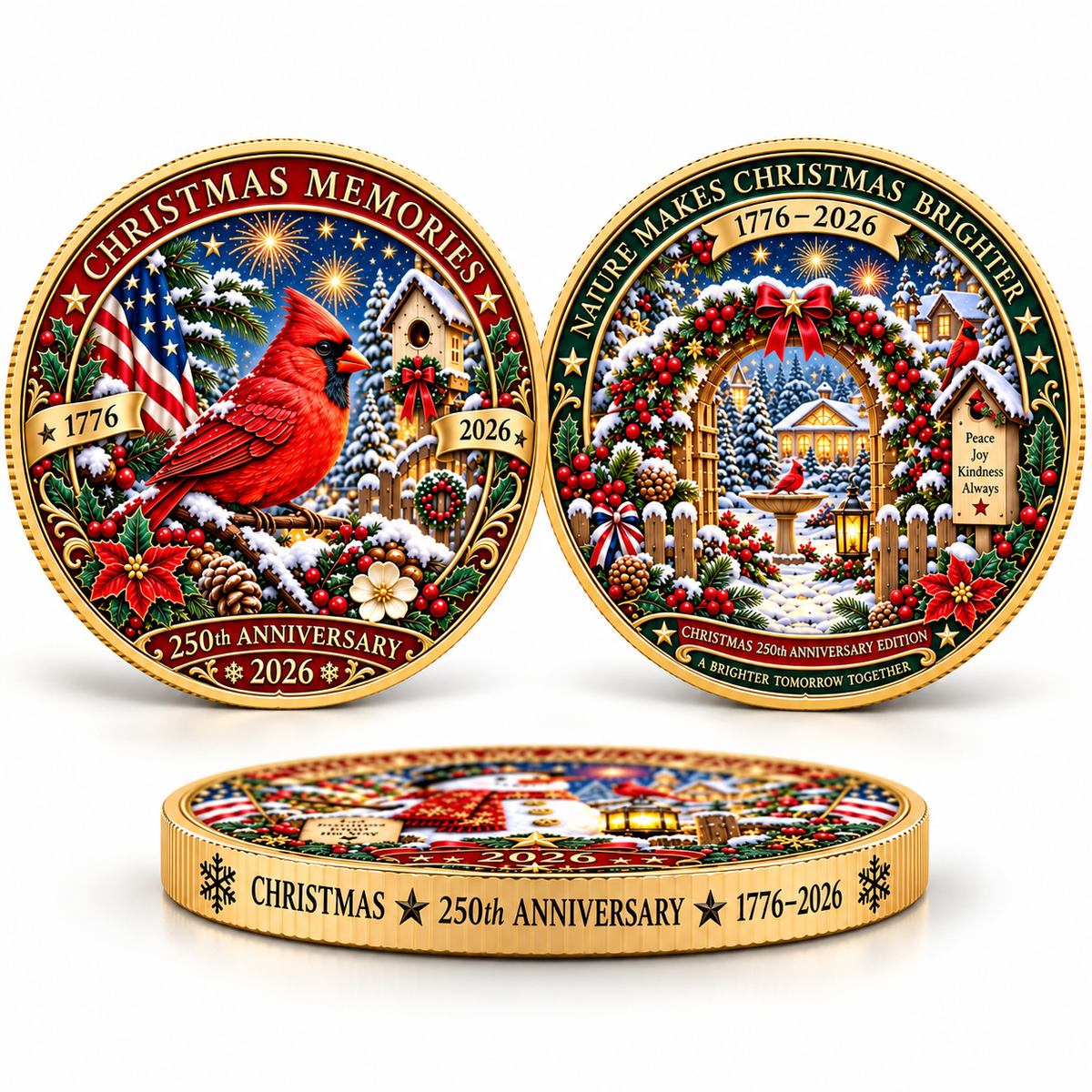 🎄 2026 Christmas 250th Anniversary Commemorative Collectible Keepsake ⭐