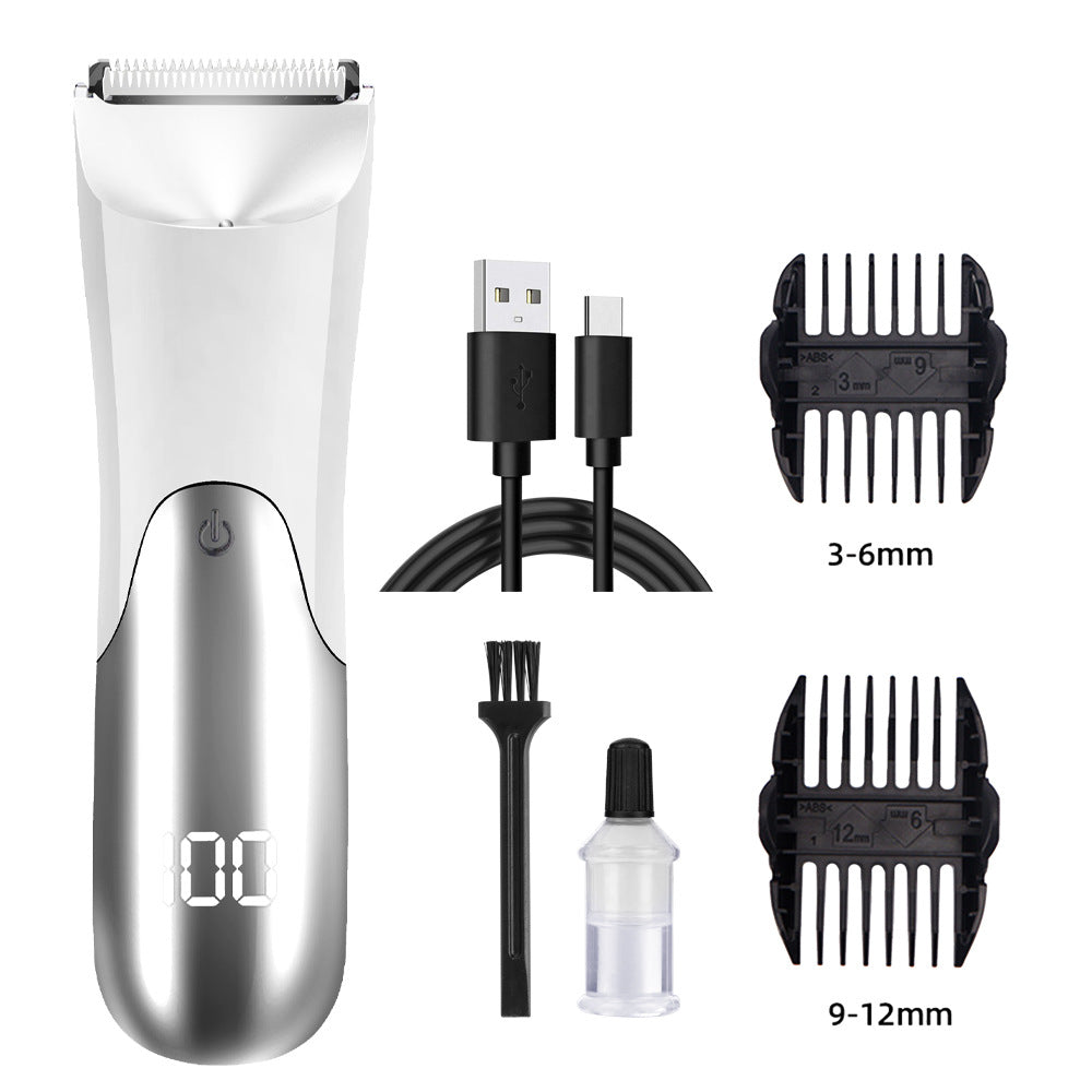 Waterproof Body Hair Trimmer for Men 🚿 Smooth Full-Body Grooming ✨