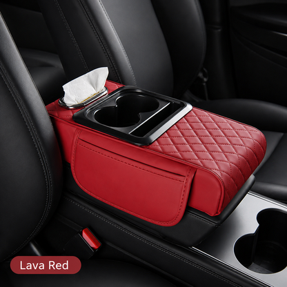 ✨ All-in-One Car Armrest Organizer – Cup Holder, Tissue Box & Side Storage