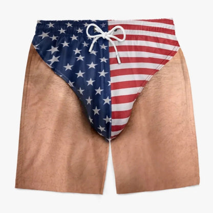 🏖️ Mens Quick Dry Printed Swim Shorts Trunks with Mesh Lining and Drawstring 🌊
