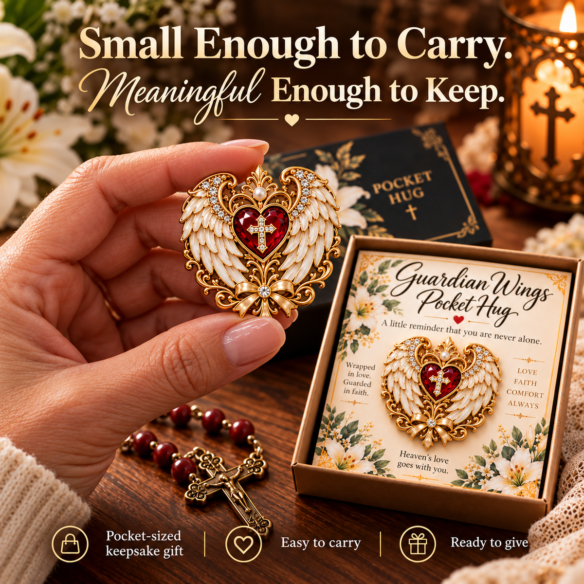 🔥Buy 3, Get 1 Free -🙏✨ Carry the Faith™ Pocket Hug Collection ✝️❤️