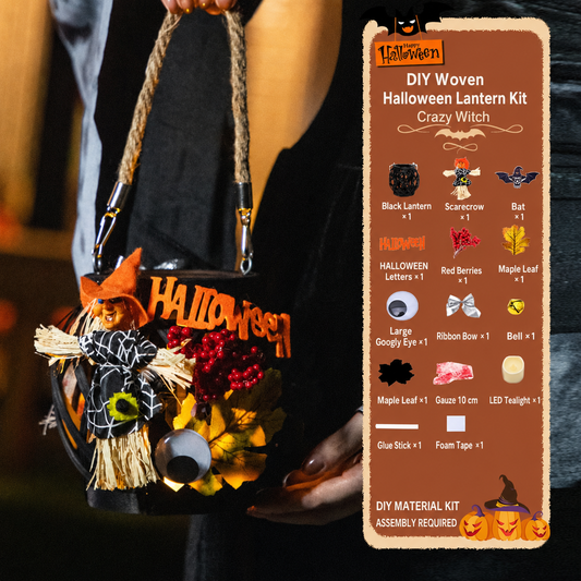 DIY Light-Up Halloween Trick-or-Treat Basket Kit Let Kids Create the Basket They’ll Proudly Carry on Halloween Night! 🎃