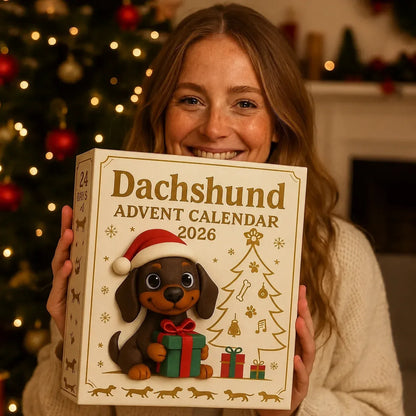 🎄 50% OFF 2026 Dachshund Advent Calendar 🐾 24 Days of Wiener Dog Christmas Surprises