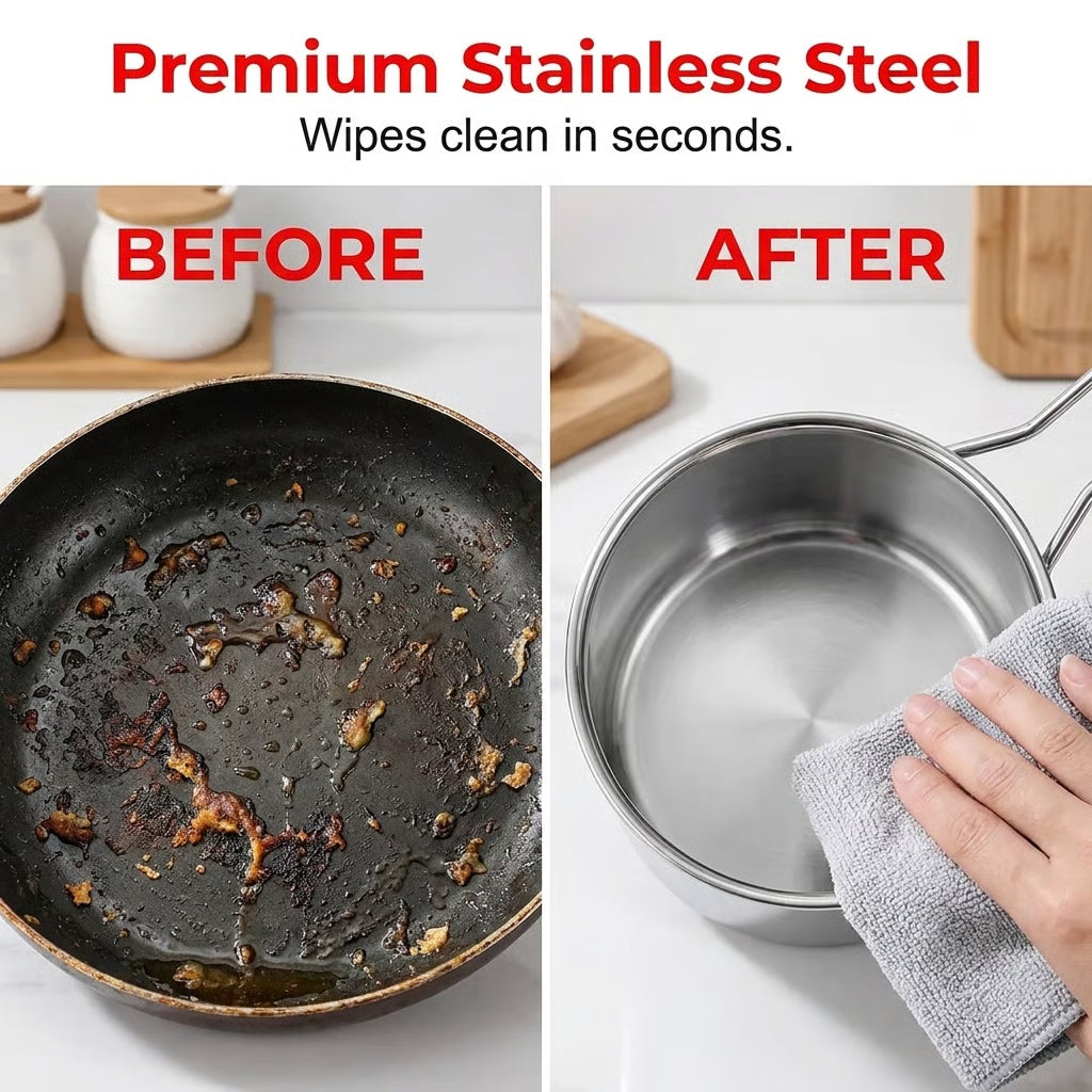 🍟 Compact Stainless Steel Deep Fryer Pot Set with Basket✨