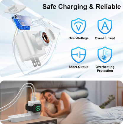 ⚡ 3-in-1 GaN Charging Block | Apple Watch Magnetic Charger + USB-C PD