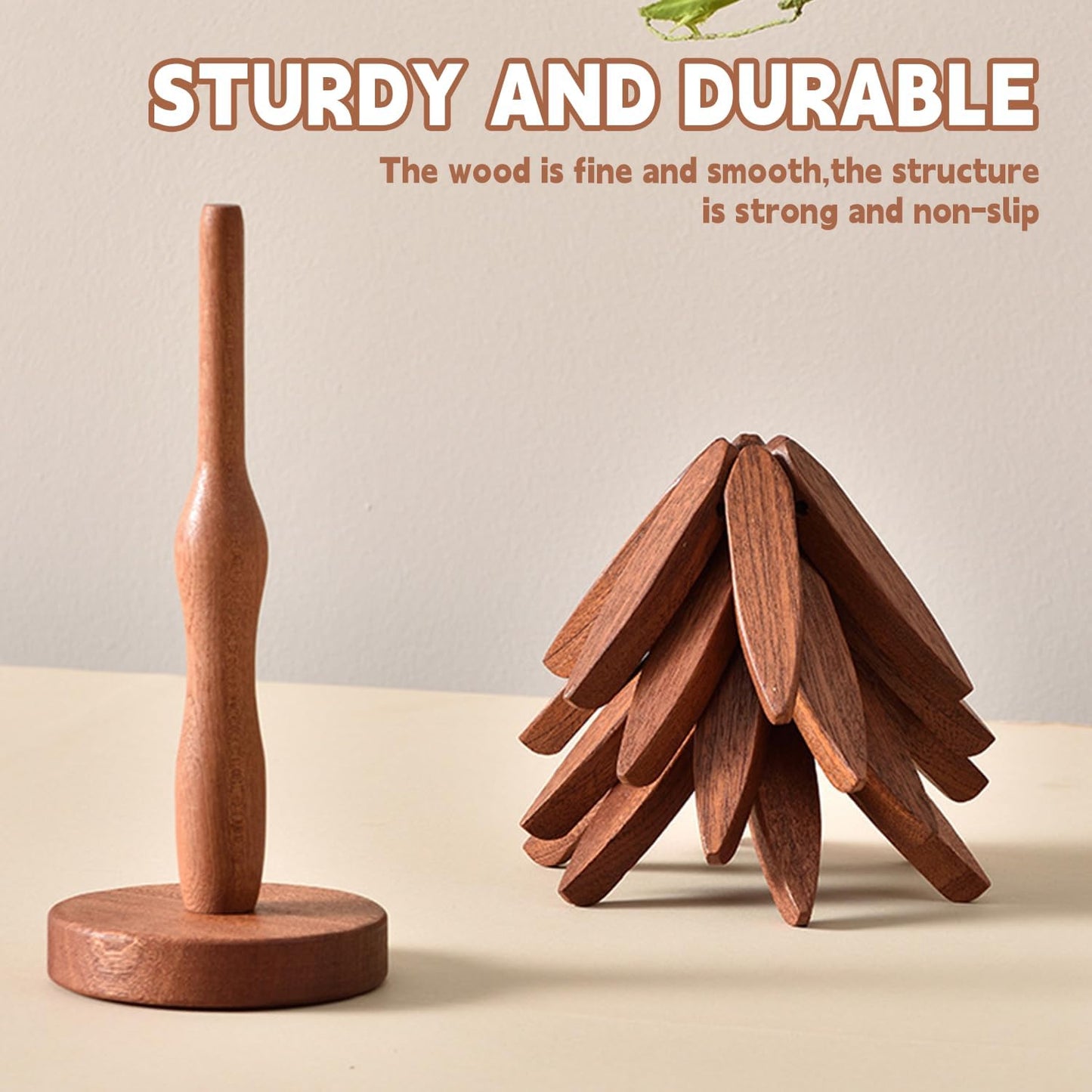 🌳 5-In-1 Foldable Bamboo Christmas Tree Trivet Set ♨️