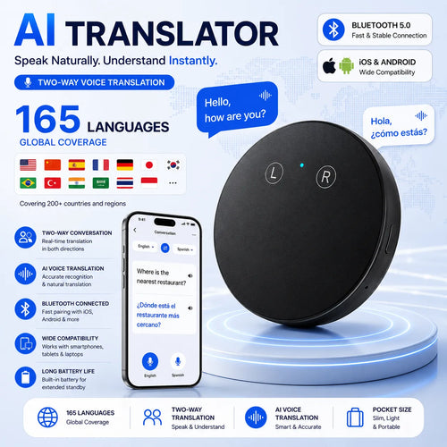 🌍 AI Language Translator – 165+ Languages for Travel & Everyday Conversations