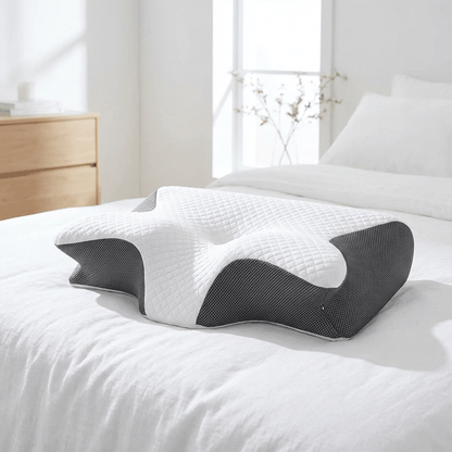 😴 Ergonomic Cervical Memory Foam Neck Pillow for Side, Back & Stomach Sleepers 🌙