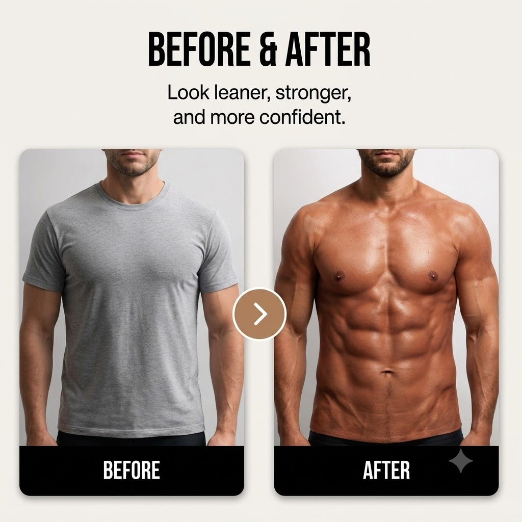 3D-Printed Muscle-Effect Fake Abs Short-Sleeve T-Shirt