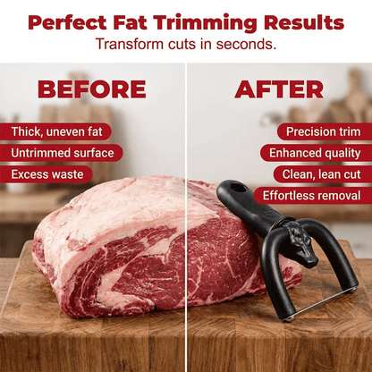 🥩 Precision Meat Fat Trimmer – Ergonomic Stainless Steel Meat Trimming Tool 🔪