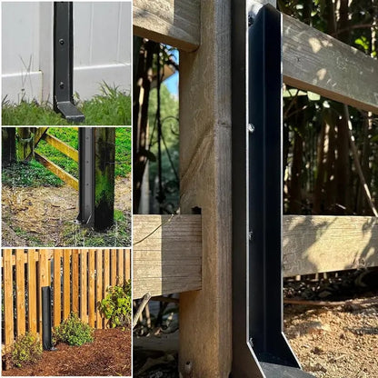 🔨 No-Dig Fence Post Repair Anchor | Heavy Duty Steel Stake to Fix Leaning Fences Fast