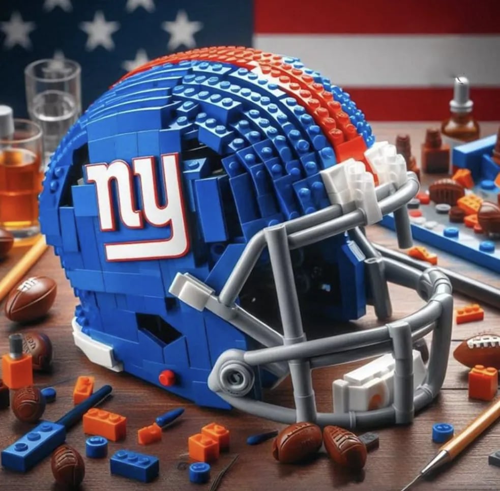 🏈 Football Helmet Building Blocks – 300+ Piece Collectible Model Kit 🎁