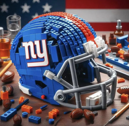 🏈 Football Helmet Building Blocks – 300+ Piece Collectible Model Kit 🎁