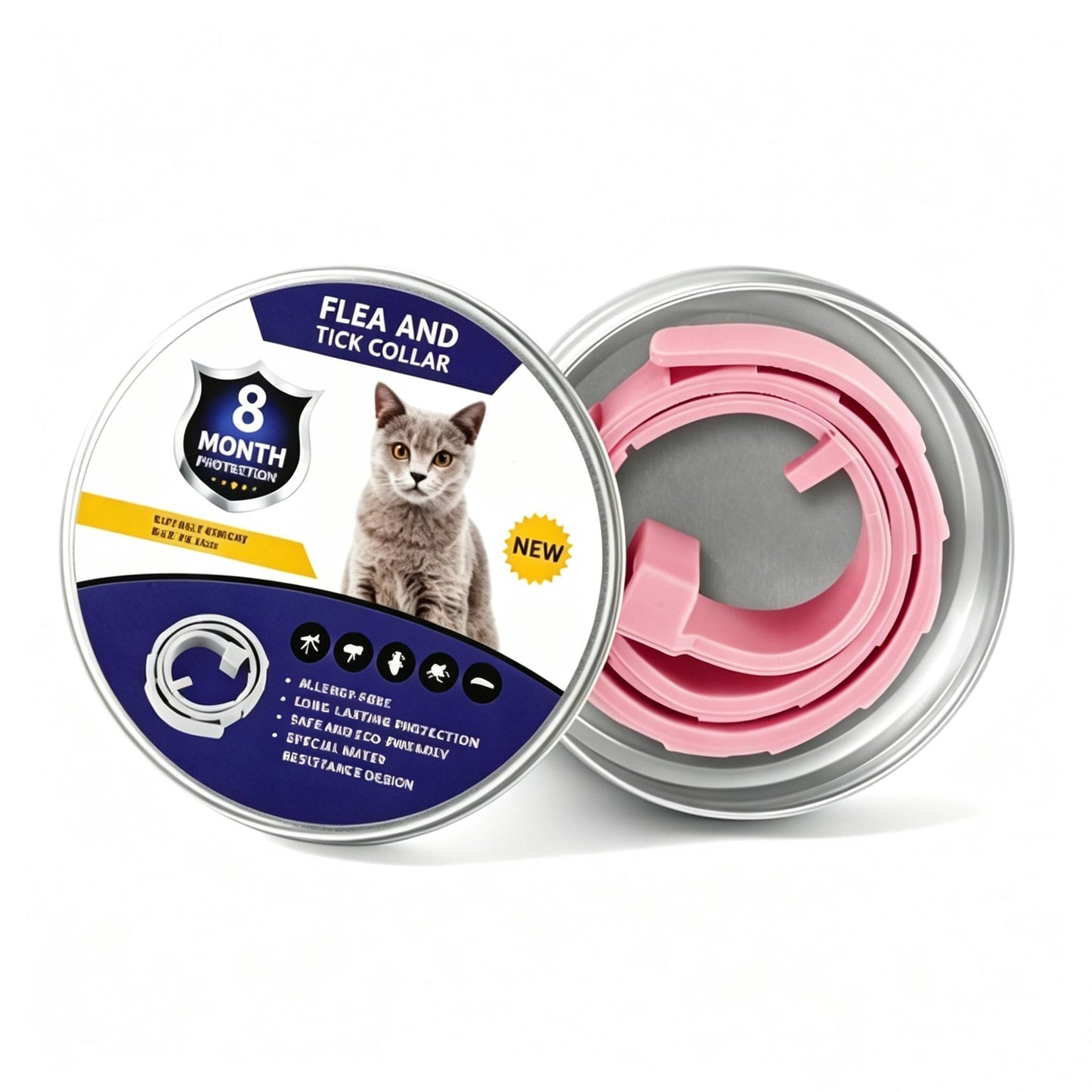 🐾 Fresh Scent Pet Collar – Lightweight Adjustable for Dogs & Cats