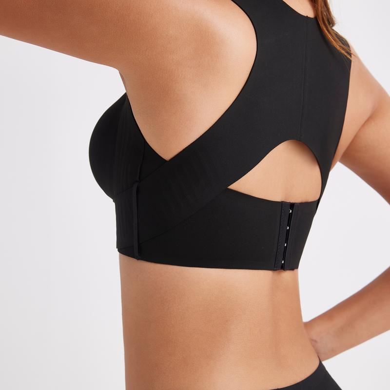 ✨Cross Back Front Closure Bra – Wireless Comfort & Posture Support