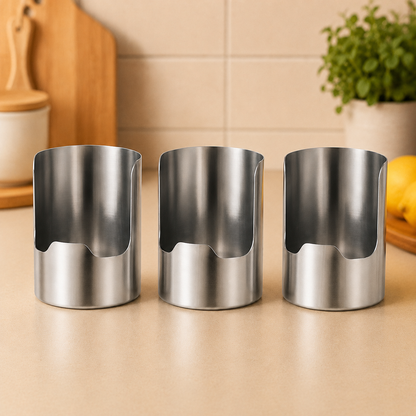 🍳 Stainless Steel Cutlery and Pot Lid Organizer