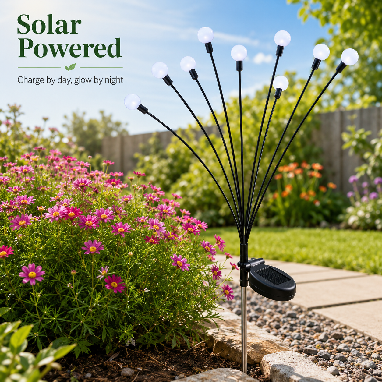 Solar Firefly Lights: Outdoor, Waterproof, for Gardens, Courtyards, and Balconies