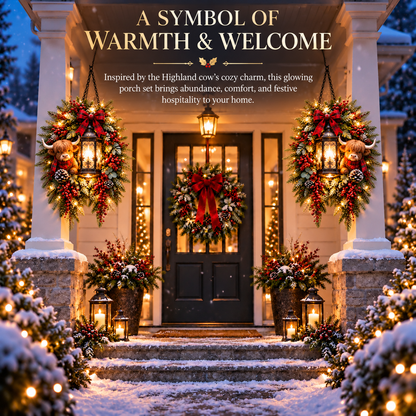 🎄 Light Up the Welcome | Pre-Lit Christmas Porch Lanterns