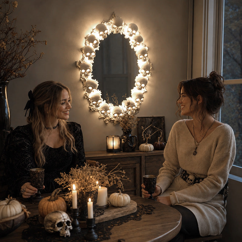 ✨DIY Light-Up Skull Mirror™💀