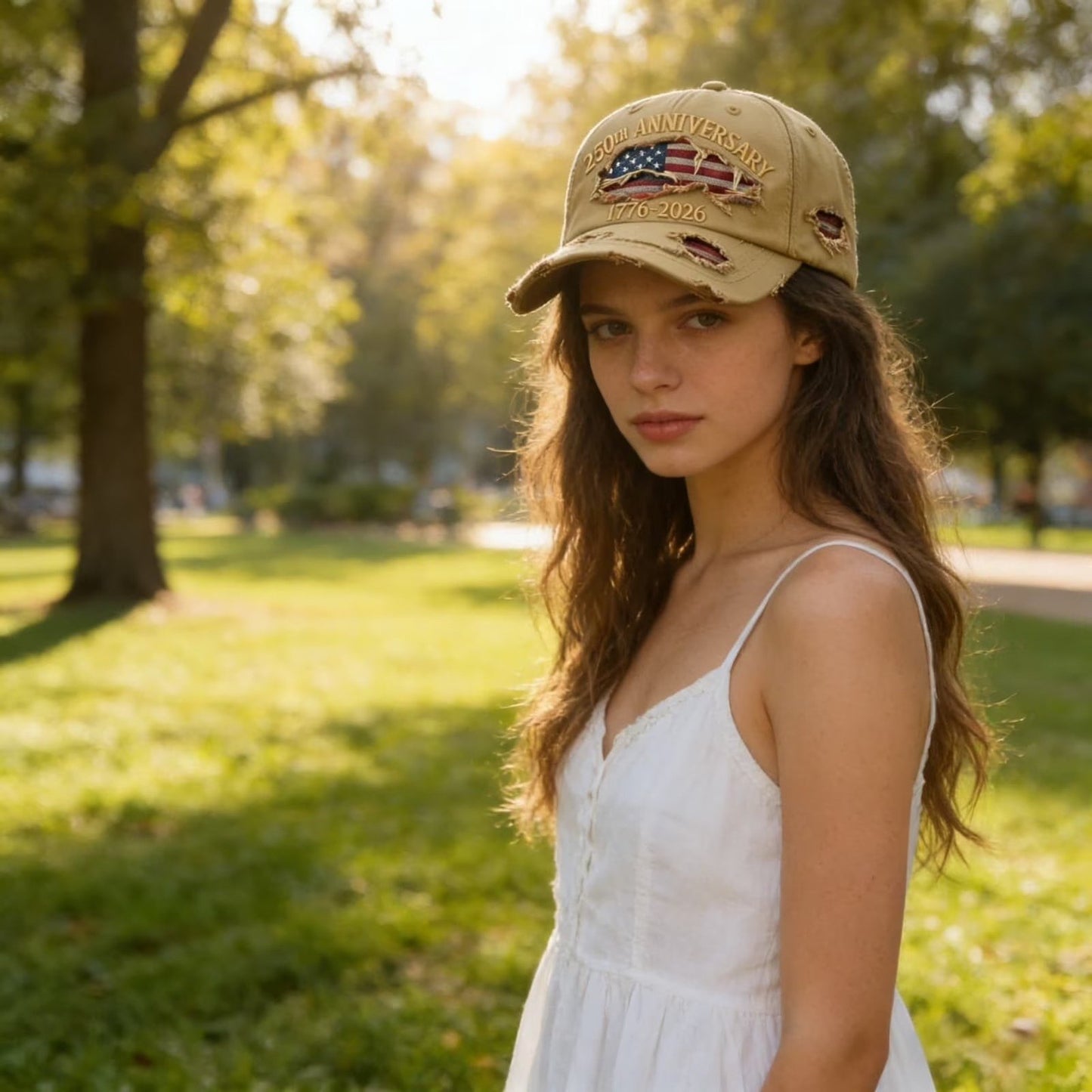 🧢🇺🇸 1776–2026 250th Anniversary Denim Cap | Patriotic Adjustable Hat