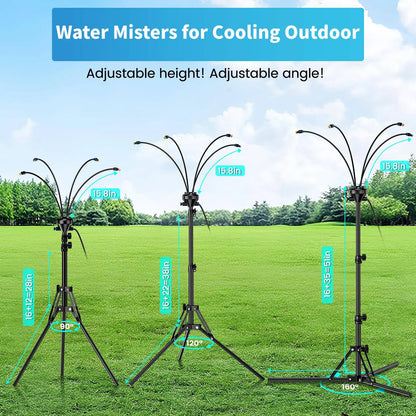 Portable Outdoor Cooling Mist Sprayer Stand