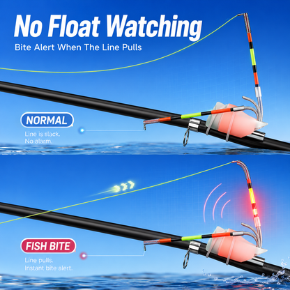🚨 Never Miss A Strike — Smart LED Fishing Bite Alarm (Dual Sound & Visual Alert) 🎣