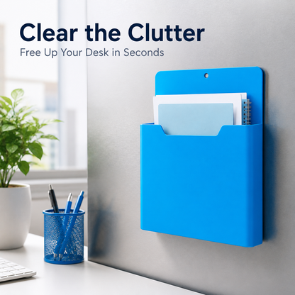 🧲 Magnetic File Holder Document Pocket Organizer for Refrigerator Locker Whiteboard 📁