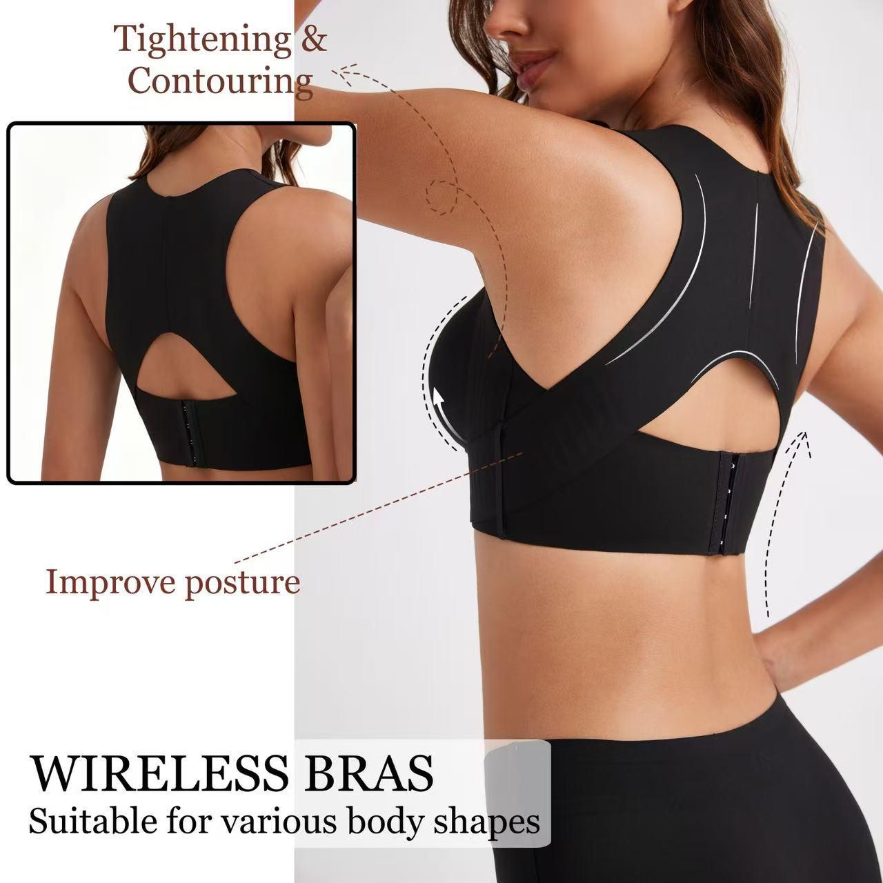 ✨ ComfortLift™ Front-Closure Posture Bra | Wireless & Breathable ☁️