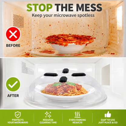 🧲 Magnetic Microwave Splatter Cover Lid
