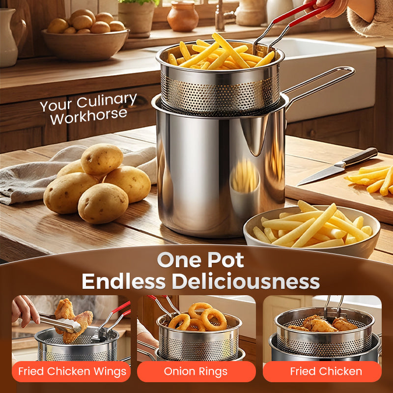 🔥LAST DAY SALE 49% OFF🎁304 Stainless Steel Multifuntional Fryer