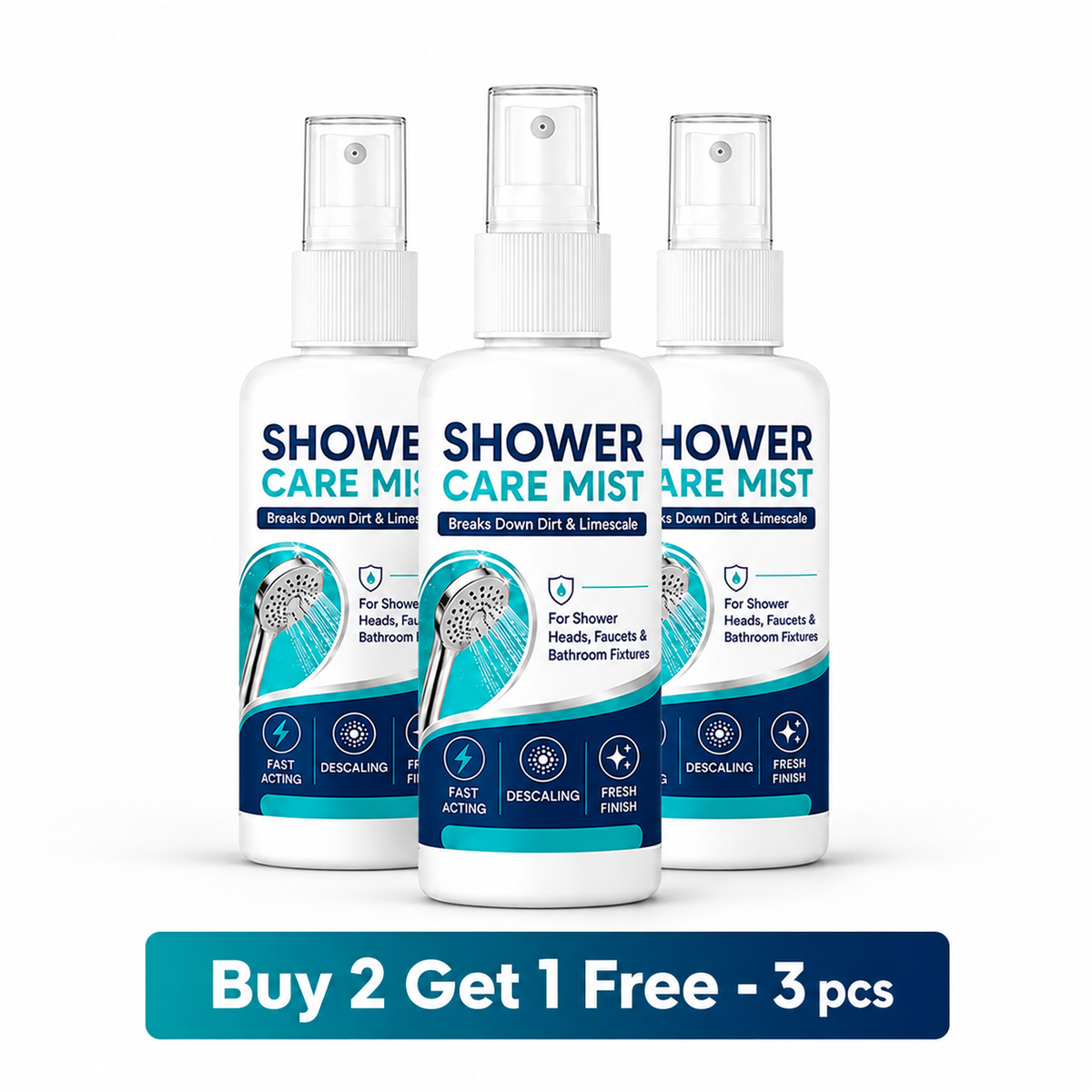 🚿 Fast-Acting Shower Limescale Remover Spray (50ml) – Hard Water & Calcium Cleaner ✨