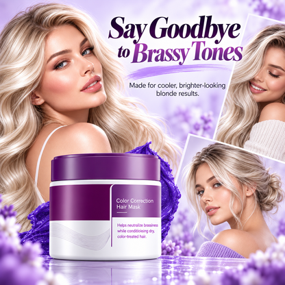 💜 Purple Toning Hair Mask – Cooler Blonde, Softer & Brighter-Looking Hair