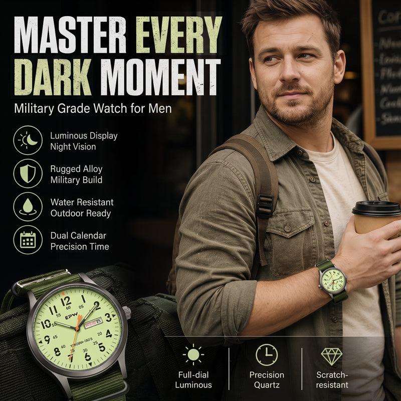 📢📢45% OFF !! ⏰Men's Quartz Watch with Luminous Display