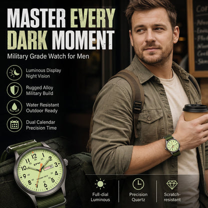📢📢45% OFF !! ⏰Men's Quartz Watch with Luminous Display