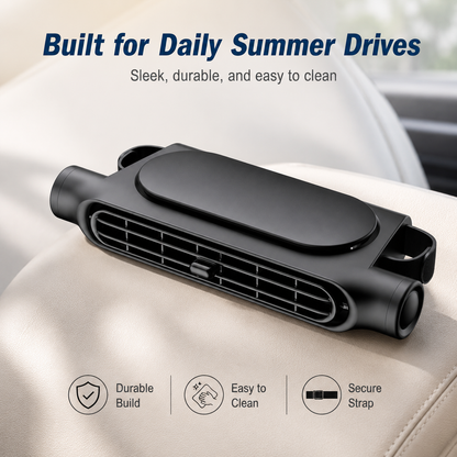 🧊 Portable Car Headrest Cooling Fan