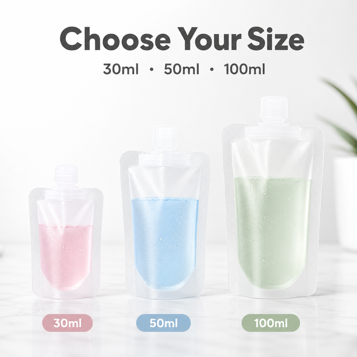 💧 Portable Refillable Liquid Squeeze Travel Toiletry Pouches ✈️
