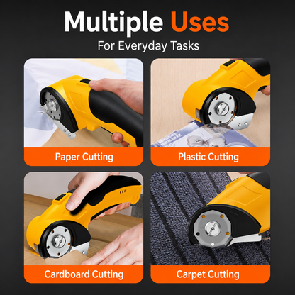 🔒 Official Certified |✂️ Effortless Rechargeable Power Scissors & Rotary Cutter 🔋