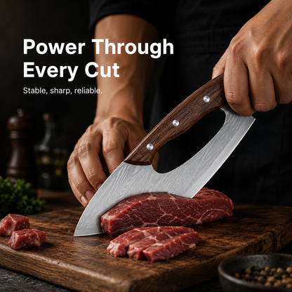 🔪 Heavy-Duty Cleaver Knife for Everyday Prep🔥