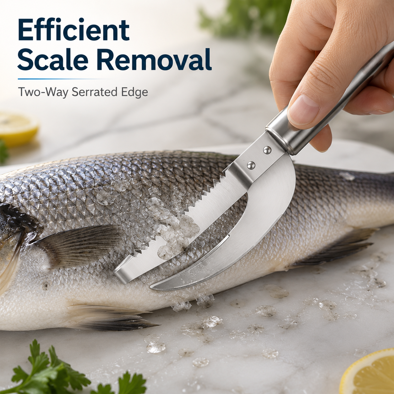 🐟 3-in-1 Stainless Steel Fish Scaler 🔪