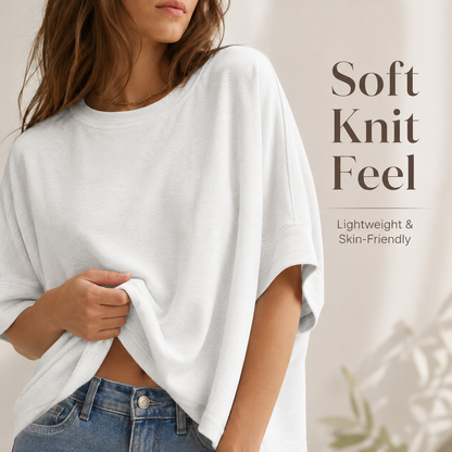 🔥 Soft Oversized Tee Women Love – Comfy, Loose & Flattering ✨