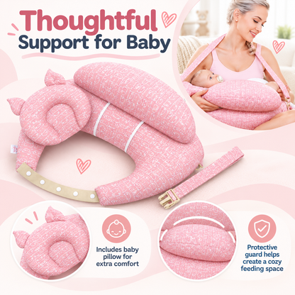 🤱 Ergonomic Nursing Pillow – Adjustable Breastfeeding Support Pillow for Mom & Baby 💕