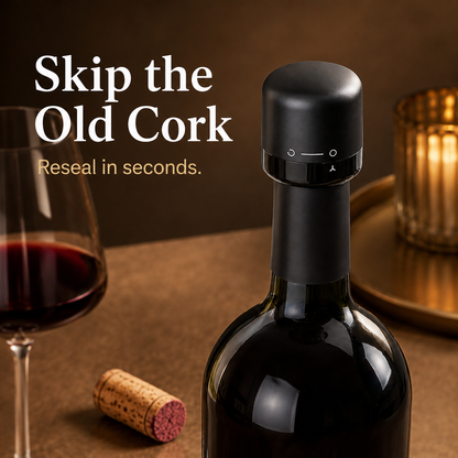🍷 Twist-Lock Wine & Champagne Stopper with Food-Grade Silicone 🥂