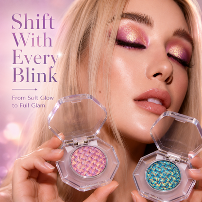 🔥 55% OFF Last Day ✨ Multi-Chrome Color-Shifting Eyeshadow 🌈 12H Iridescent Sparkle