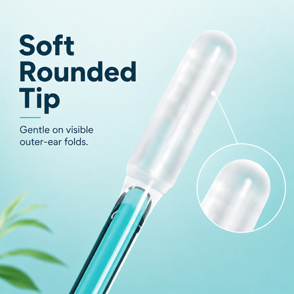👂 24-Piece Reusable Soft Outer-Ear Cleaning Sticks Set with Storage Case 💧