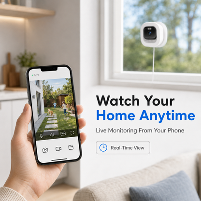 📹 Smart Window-Mounted Security Camera – 3MP Dual-Band WiFi Cam ✨
