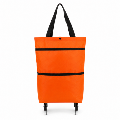🛒 Foldable 2-in-1 Shopping Cart Bag with Wheels 🛍️