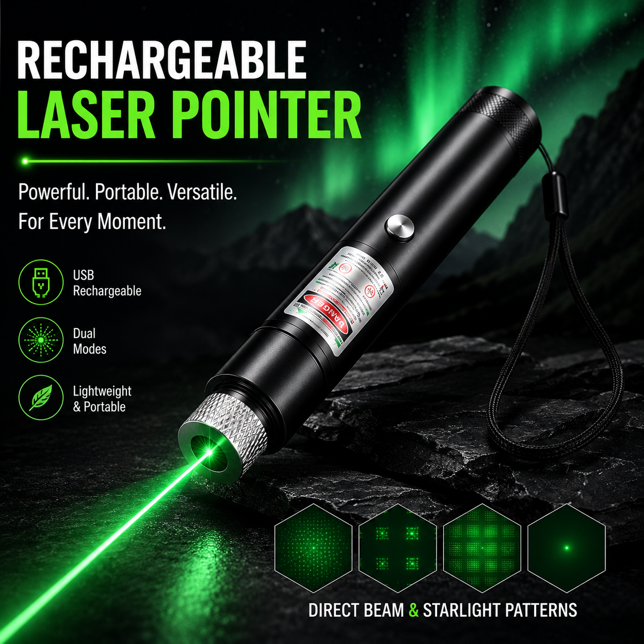 USB Rechargeable Laser Pointer 🔋