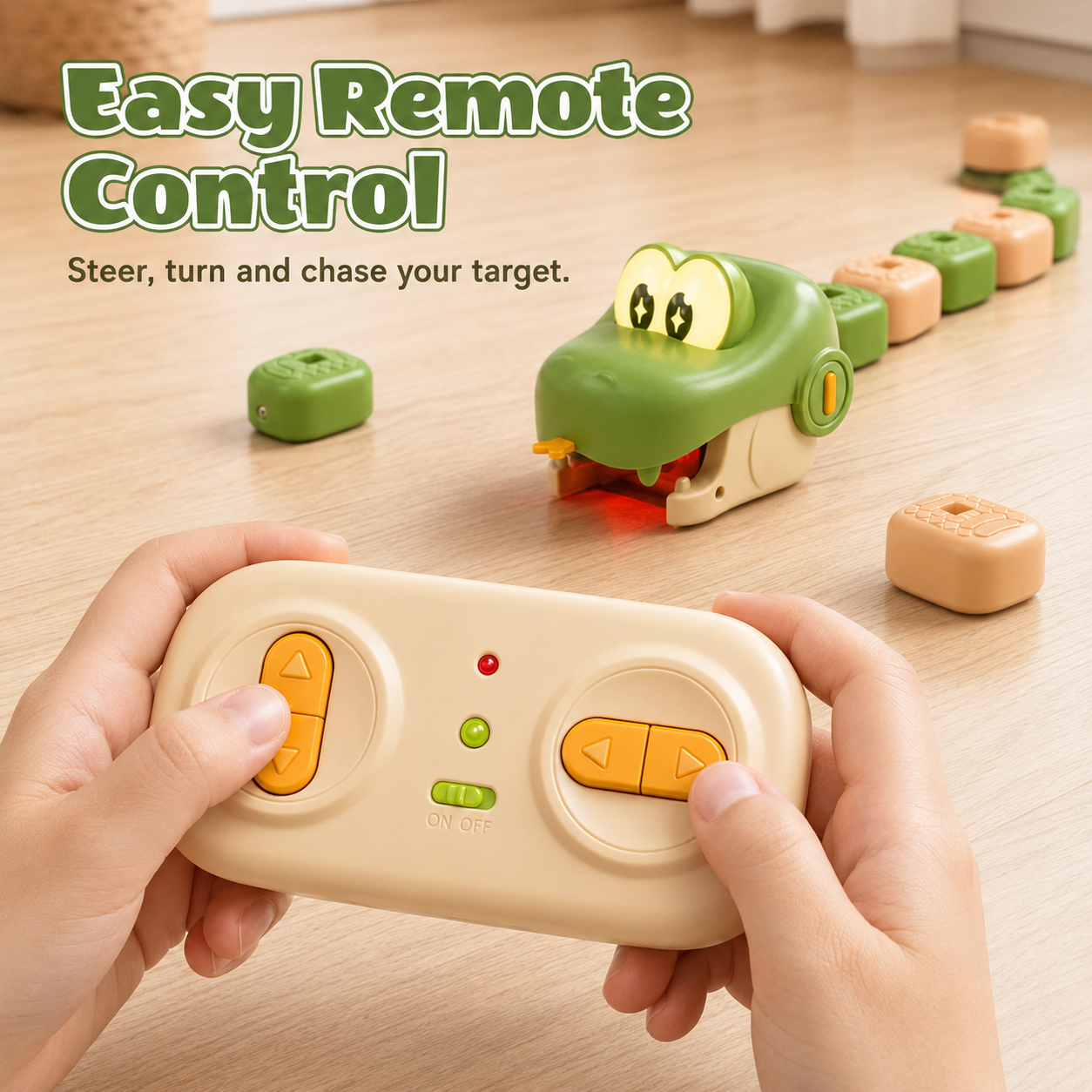 🐊 RC Crocodile Magnetic Block Collecting Car Toy Set 🎮