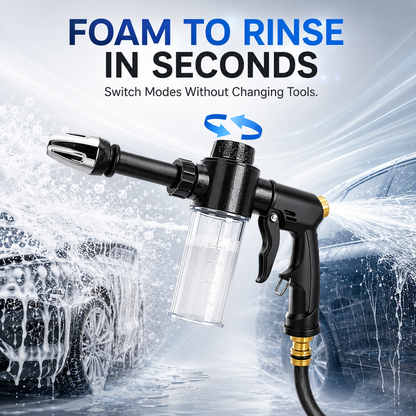 🚗 Multi-Function Car Wash Foam Spray Gun – 2-in-1 Hose Washer 💦